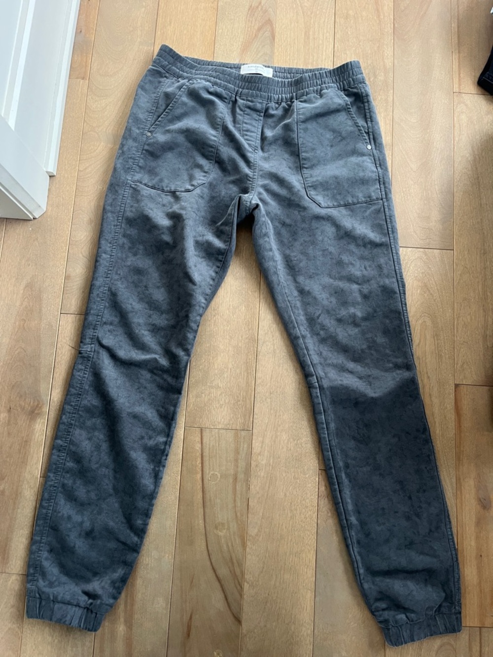 Woman Charcoal Casual Jogger Pants - Comfortable Everyday Wear sandwich brand 36